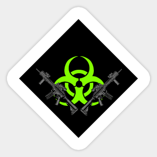 Bio Hazzard guns Sticker